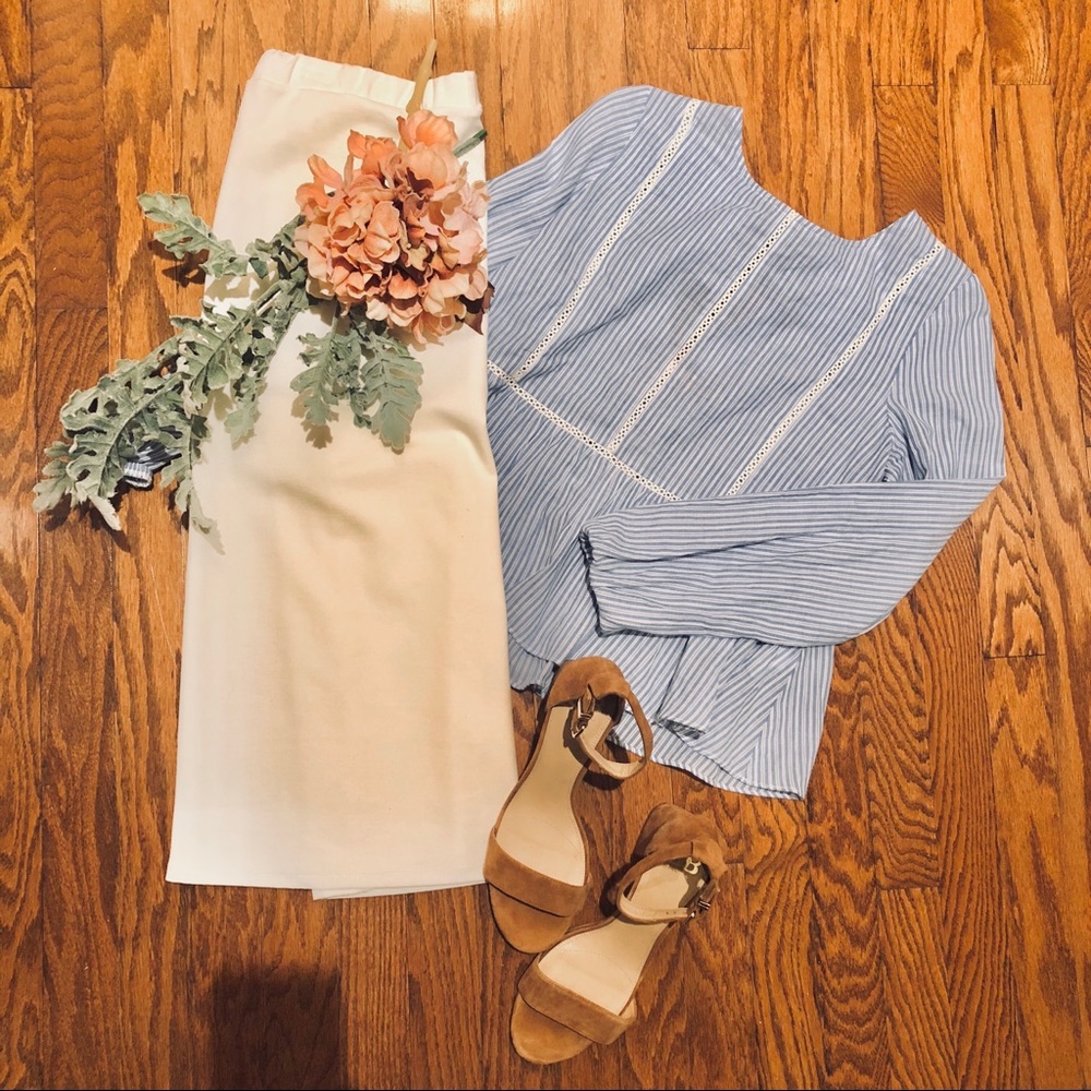 Striped Bow Top